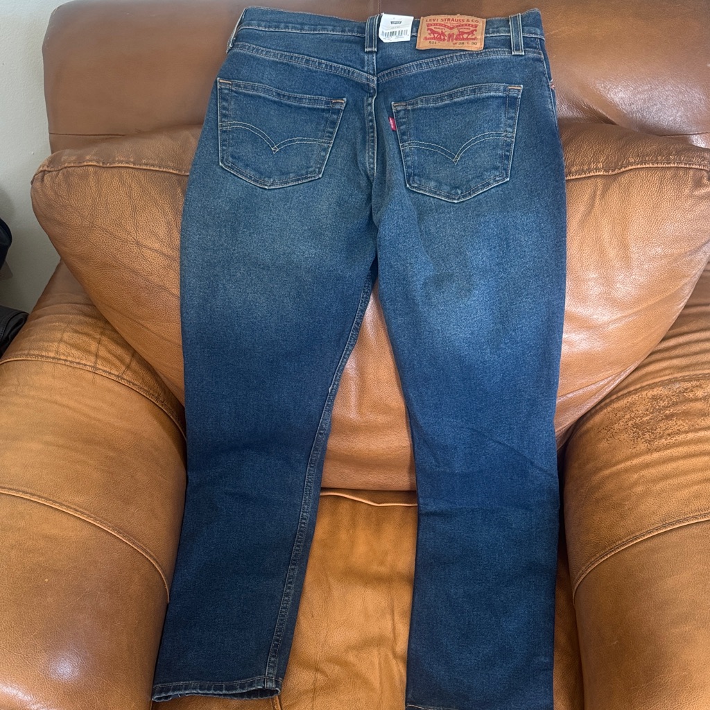 Levi's 511 Dark Blue Straight Jeans Slim Fit